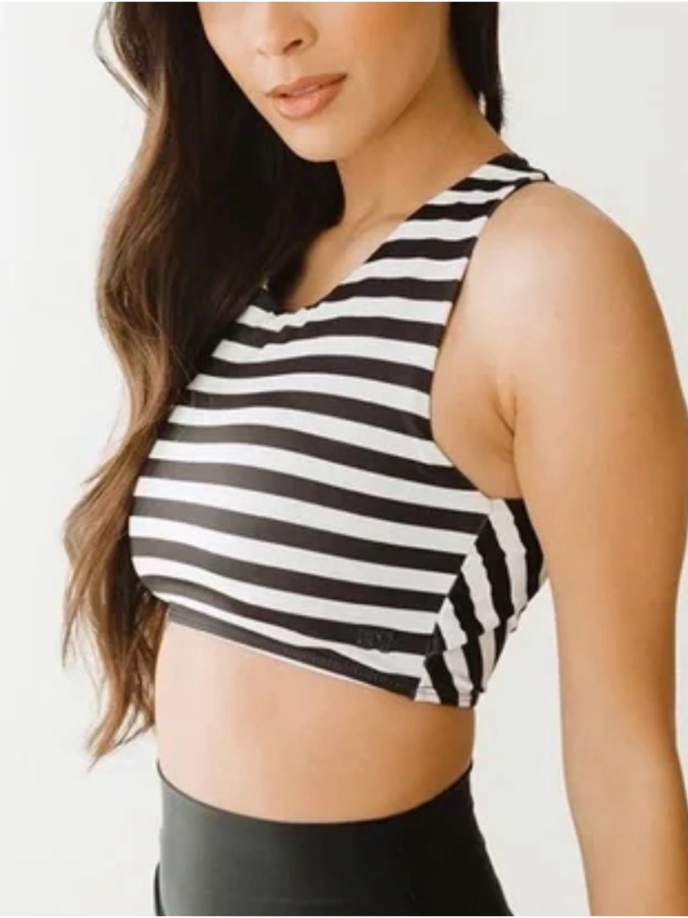 ALBION FIT HANG TEN GAME CHANGER SWIM CROP, Size  Medium
